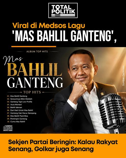 Pencipta Lagu MBG Dicari Bahlil Lahadalia : Saya Penasaran Siapa yang Buat ?
