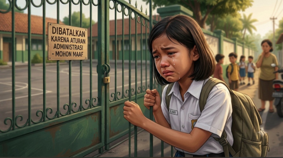 Nasib Siswi Tidak Bisa Sekolah Akibat Tersandera Tunggakan