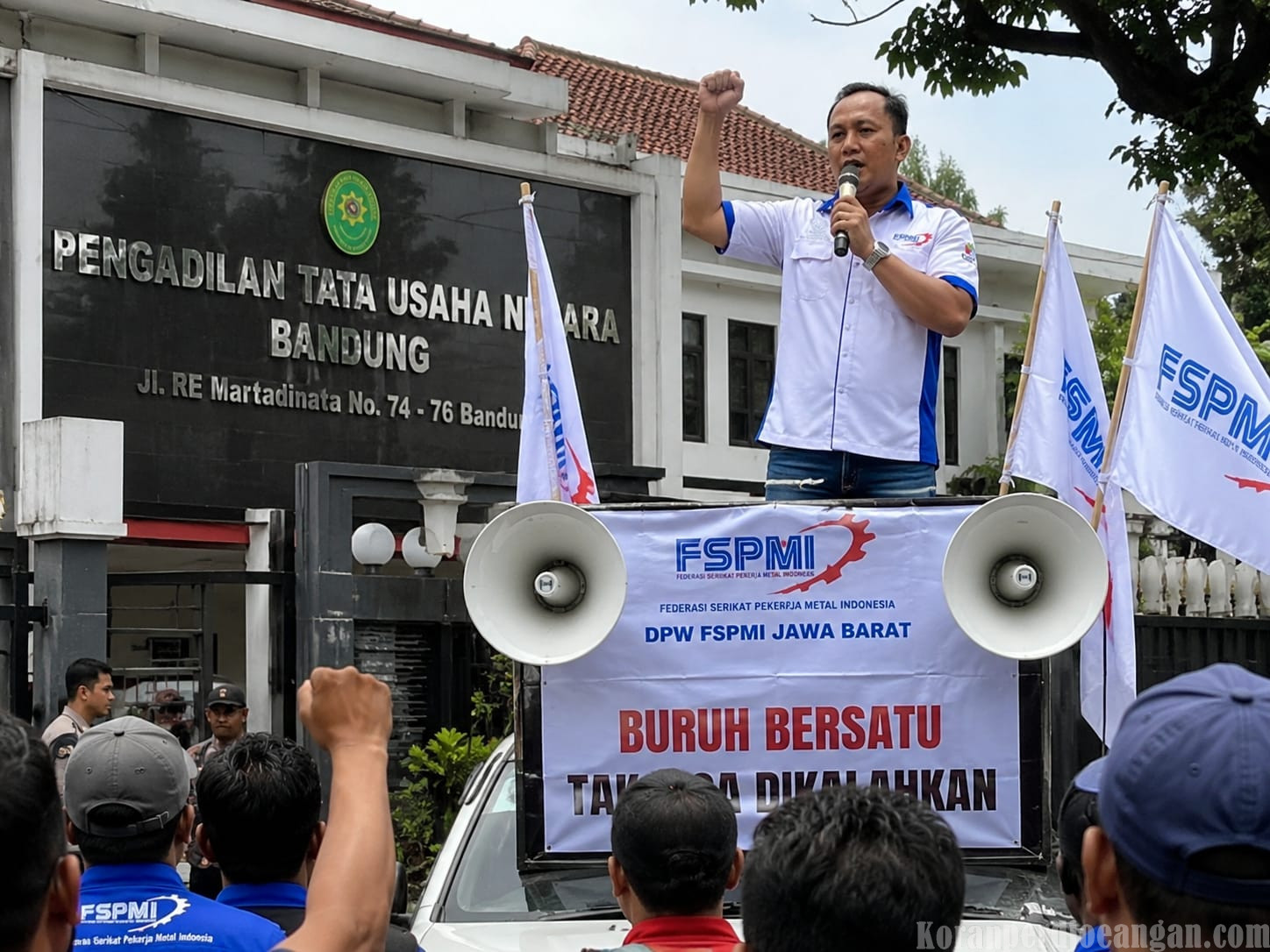 Buruh Jawa Barat Menang di PTUN Bandung, Membatalkan SK Gubernur Jawa Barat tentang UMSK Tahun 2026
