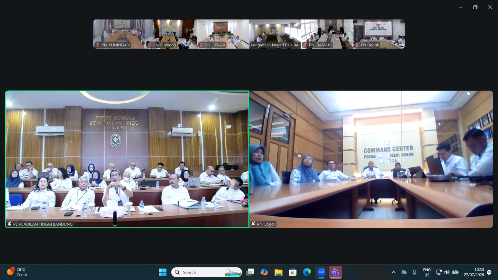 Pengadilan Tinggi Bandung Percepat Implementasi Sidang Elektronik Tingkat Banding