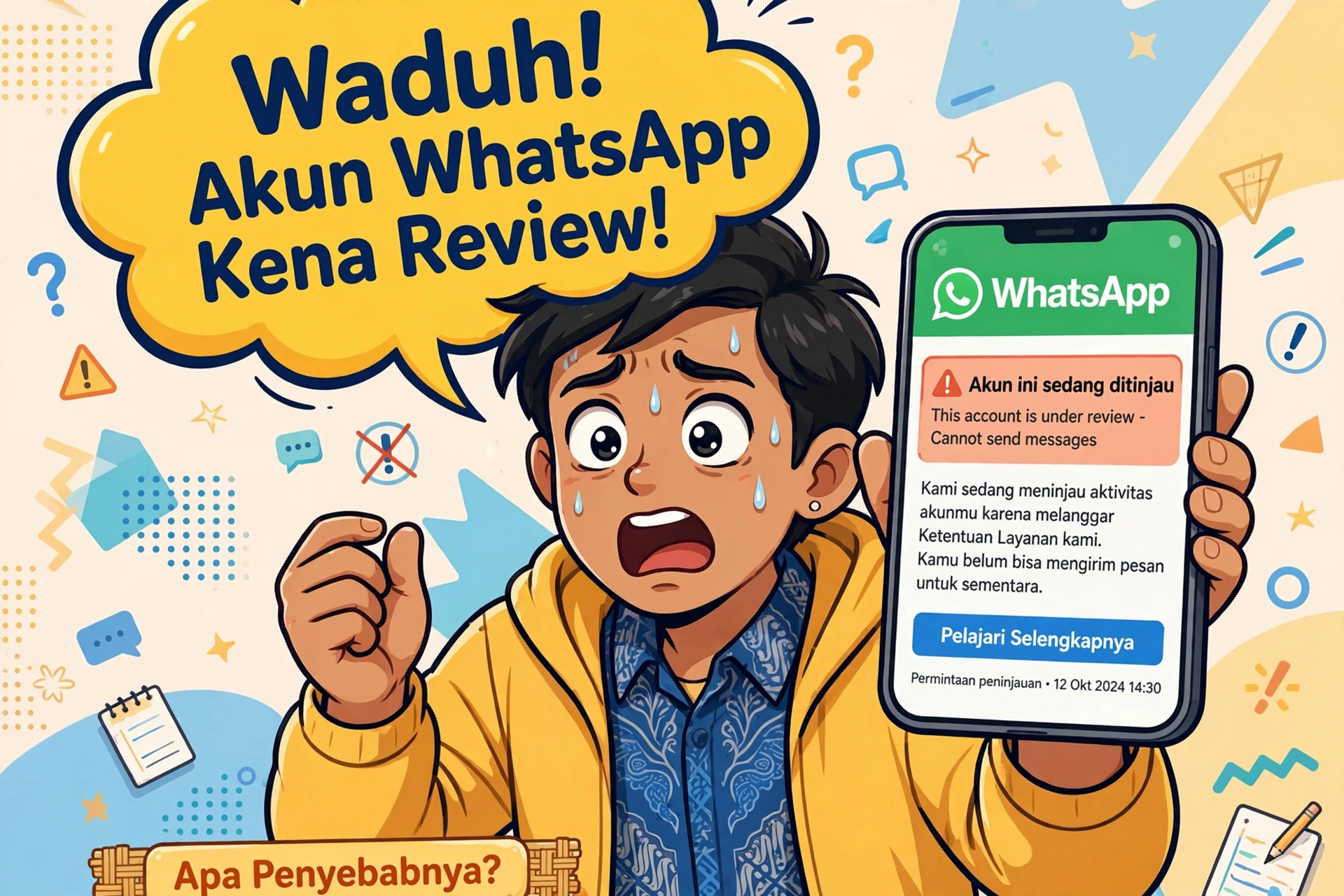 Waduh ! Akun WhatsApp Tiba-Tiba Kena Review Tak Bisa Chat, Apa Penyebabnya ?