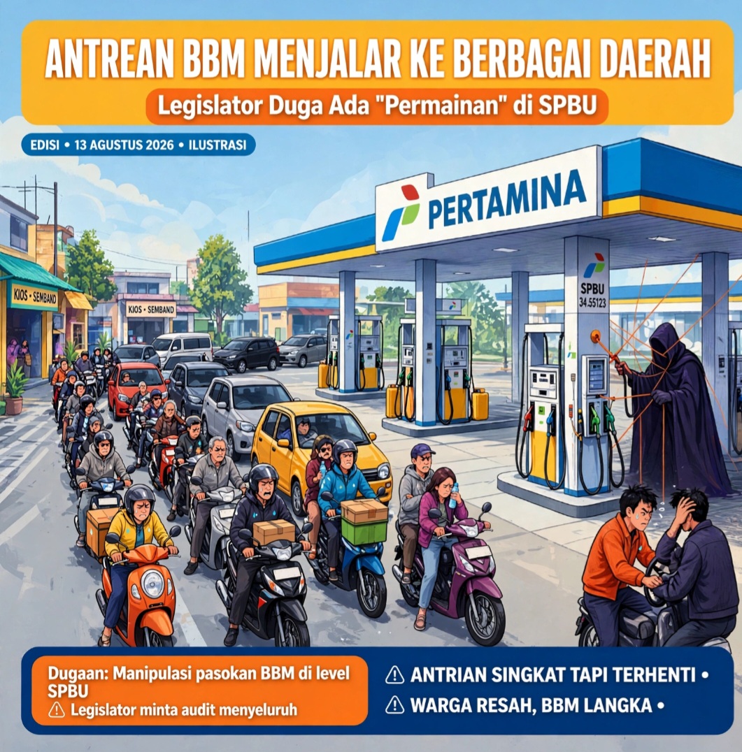Antrean BBM Menjalar ke Berbagai Daerah, Legislator Duga Ada 'Permainan' di SPBU