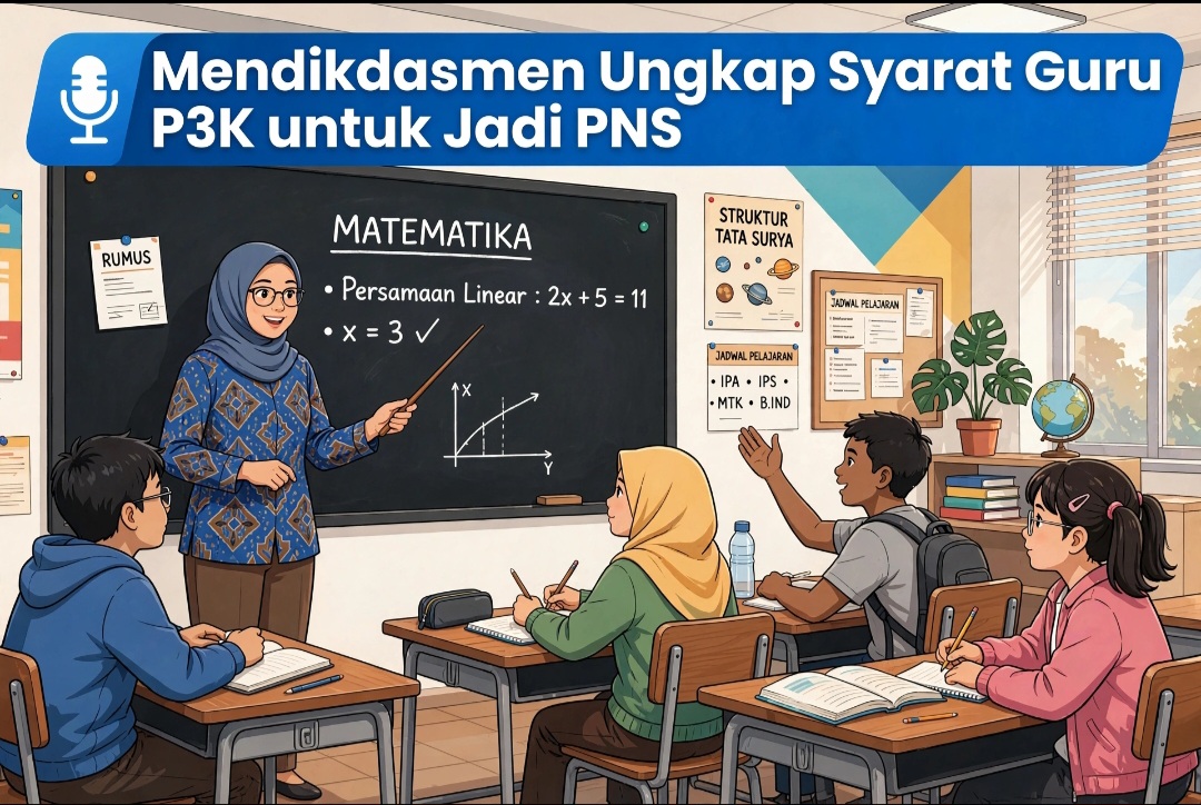 Mendikdasmen Ungkap Syarat Guru P3K untuk Jadi PNS