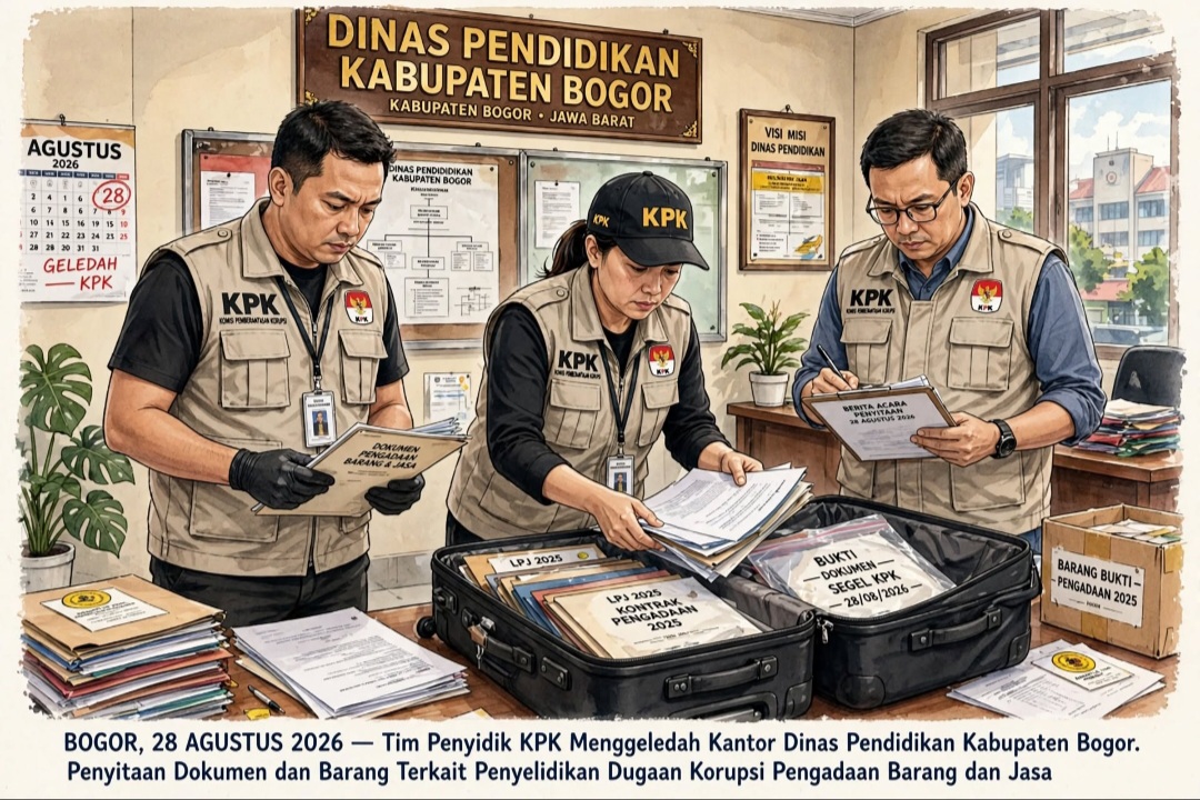 Usai Bappenda dan BKPSDM, Kini Giliran Disdik Bogor Digeledah KPK