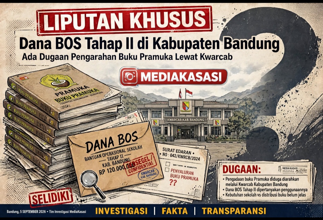 Dana BOS Tahap II di Kabupaten Bandung Ada Dugaan Pengarahan Buku Pramuka Lewat Kwarcab