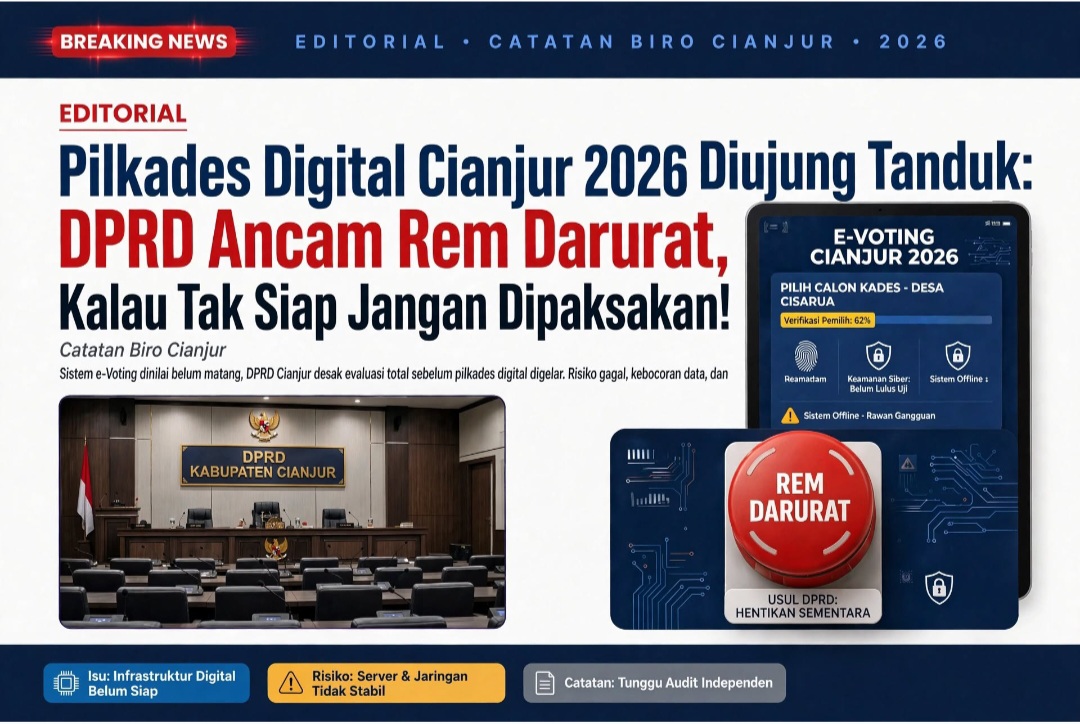 Pilkades Digital Cianjur 2026 Diujung Tanduk: DPRD Ancam Rem Darurat, Kalau Tak Siap Jangan Dipaksakan!