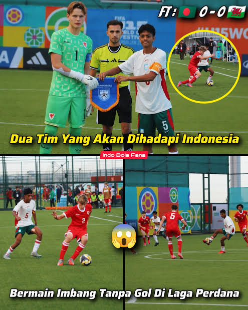 Gol Menit Akhir Kapten Selamatkan Timnas U15 Indonesia dari Kekalahan Lawan Bangladesh